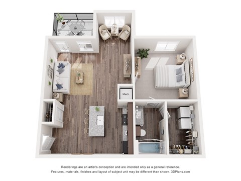 a 1 bedroom floor plan  460 sq ft